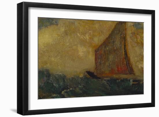 The Mystical Boat; La Barque Mystique-Odilon Redon-Framed Giclee Print