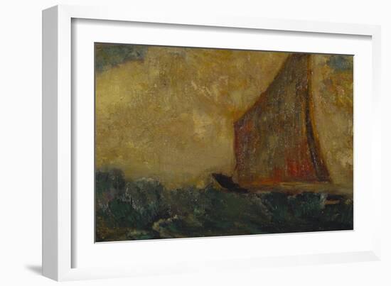 The Mystical Boat; La Barque Mystique-Odilon Redon-Framed Giclee Print