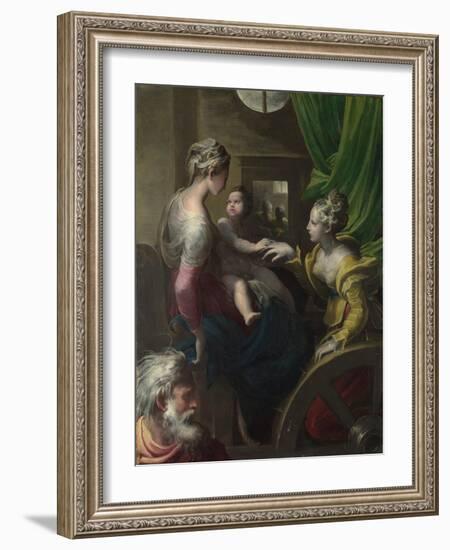 The Mystical Marriage of Saint Catherine, C. 1527-1530-Parmigianino-Framed Giclee Print