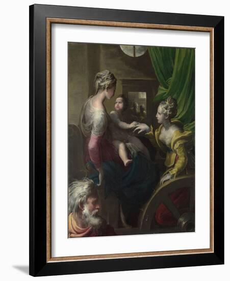 The Mystical Marriage of Saint Catherine, C. 1527-1530-Parmigianino-Framed Giclee Print