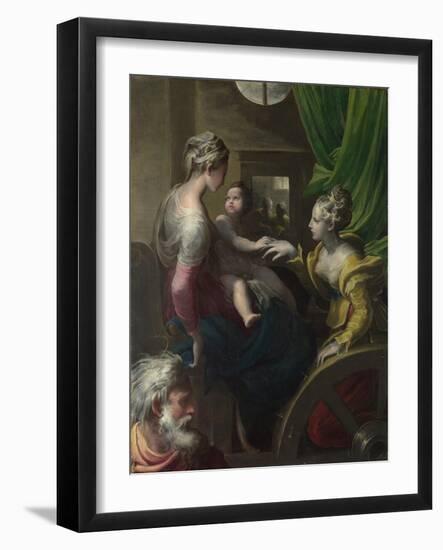 The Mystical Marriage of Saint Catherine, C. 1527-1530-Parmigianino-Framed Giclee Print