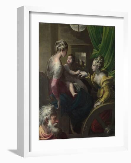 The Mystical Marriage of Saint Catherine, C. 1527-1530-Parmigianino-Framed Giclee Print