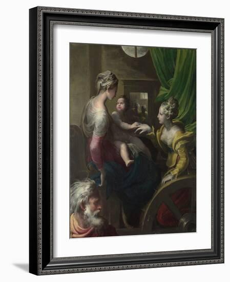 The Mystical Marriage of Saint Catherine, C. 1527-1530-Parmigianino-Framed Giclee Print