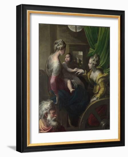 The Mystical Marriage of Saint Catherine, C. 1527-1530-Parmigianino-Framed Giclee Print