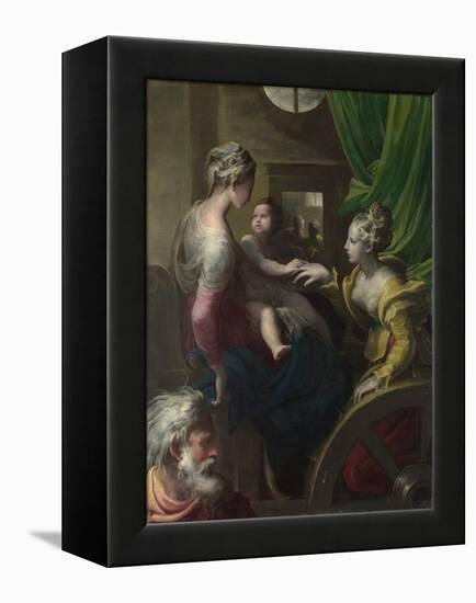 The Mystical Marriage of Saint Catherine, C. 1527-1530-Parmigianino-Framed Premier Image Canvas