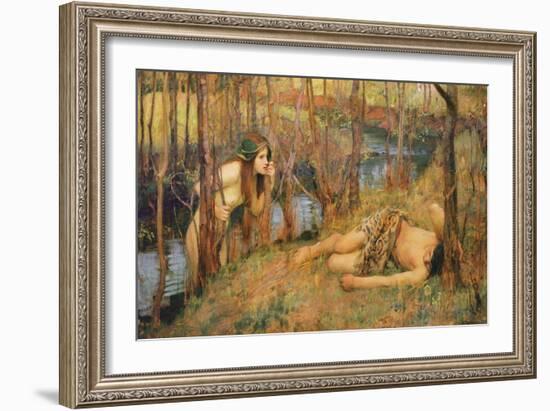 The Naiad, 1893 (Hylas with a Nymph)-John William Waterhouse-Framed Giclee Print