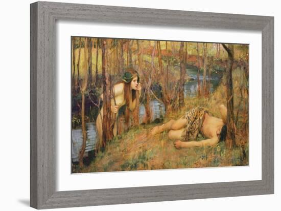 The Naiad, 1893 (Hylas with a Nymph)-John William Waterhouse-Framed Giclee Print