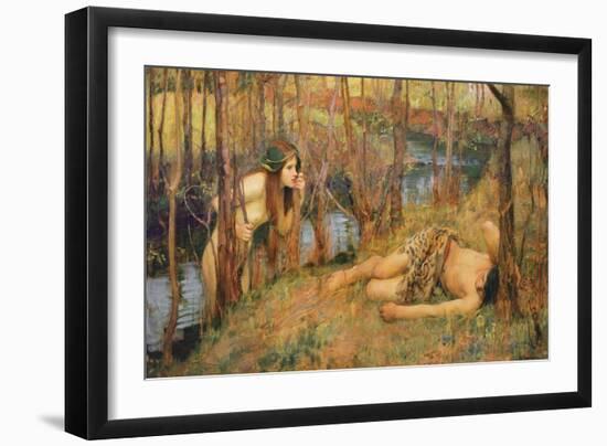 The Naiad, 1893 (Hylas with a Nymph)-John William Waterhouse-Framed Giclee Print