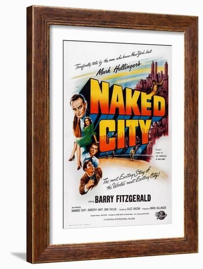 The Naked City-null-Framed Art Print