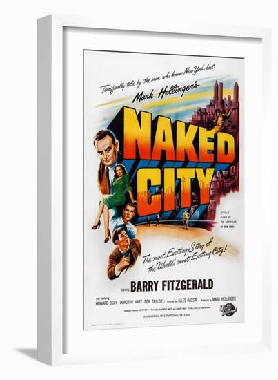 The Naked City-null-Framed Art Print