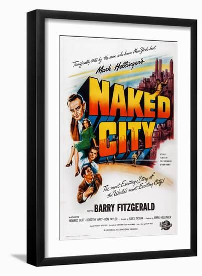 The Naked City-null-Framed Premium Giclee Print