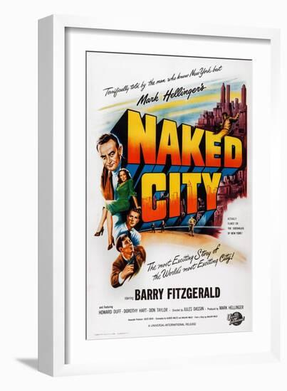The Naked City-null-Framed Premium Giclee Print