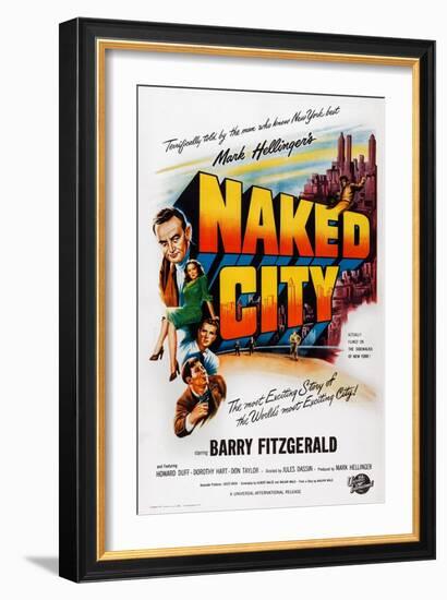 The Naked City-null-Framed Premium Giclee Print