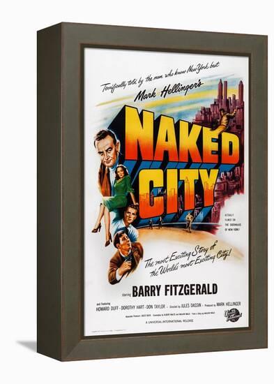 The Naked City-null-Framed Stretched Canvas