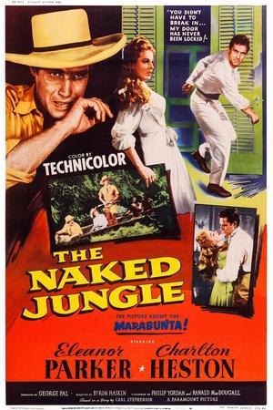 'The Naked Jungle, Left and Right: Charlton Heston; Center: Eleanor