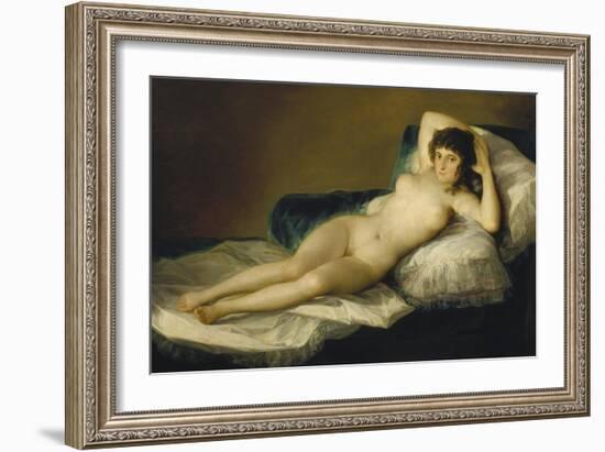 The Naked Maja, 1798-1803-Francisco de Goya-Framed Giclee Print