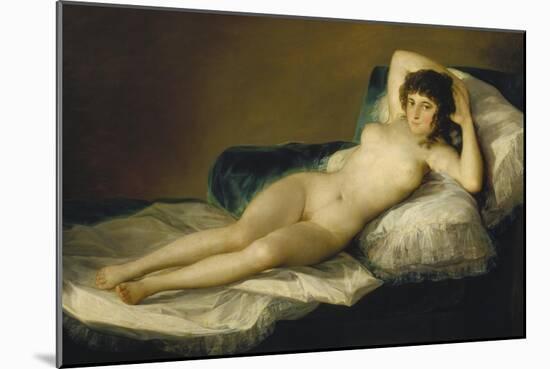 The Naked Maja, 1798-1803-Francisco de Goya-Mounted Giclee Print