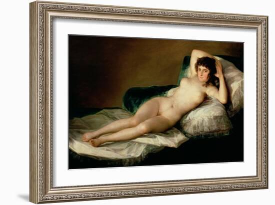 The Naked Maja, circa 1800-Francisco de Goya-Framed Giclee Print