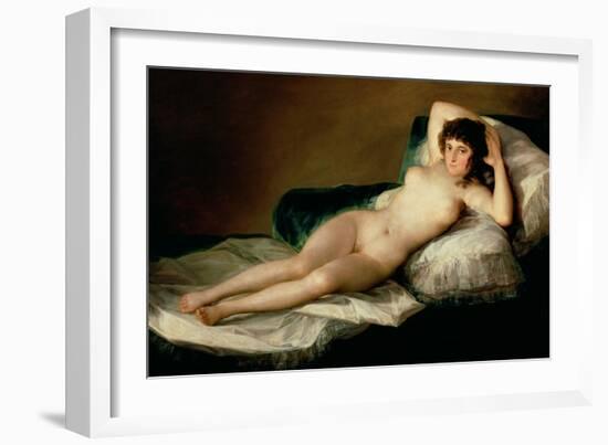 The Naked Maja, circa 1800-Francisco de Goya-Framed Giclee Print