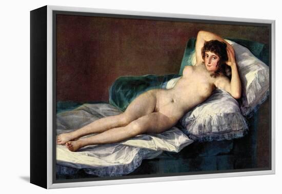 The Naked Maja-Francisco de Goya-Framed Stretched Canvas