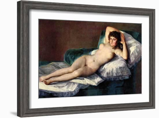 The Naked Maja-Francisco de Goya-Framed Art Print