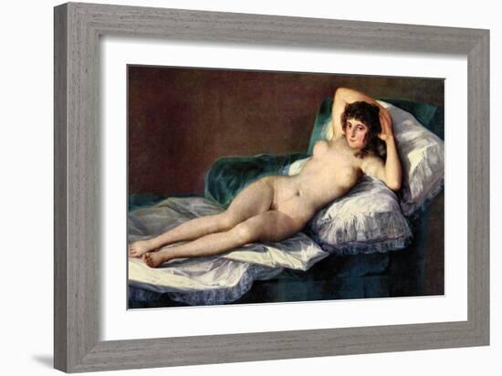 The Naked Maja-Francisco de Goya-Framed Art Print