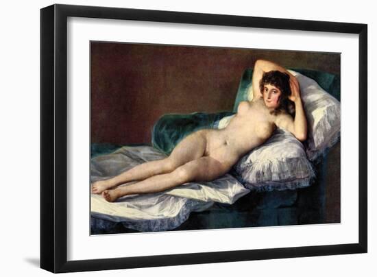 The Naked Maja-Francisco de Goya-Framed Art Print