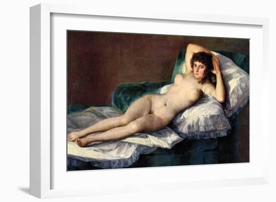 The Naked Maja-Francisco de Goya-Framed Art Print