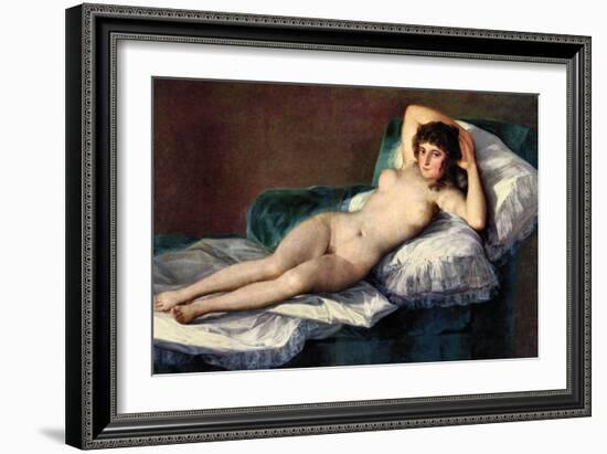 The Naked Maja-Francisco de Goya-Framed Art Print