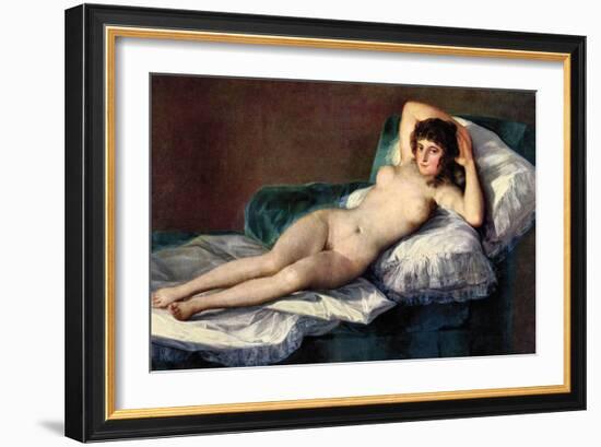 The Naked Maja-Francisco de Goya-Framed Art Print