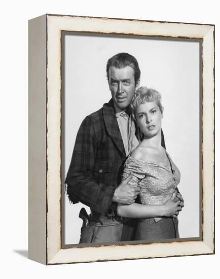 THE NAKED SPUR, 1953 directed by ANTHONY MANN James Stewart and Janet Leigh (b/w photo)-null-Framed Stretched Canvas