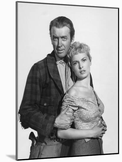 THE NAKED SPUR, 1953 directed by ANTHONY MANN James Stewart and Janet Leigh (b/w photo)-null-Mounted Photo