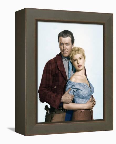 THE NAKED SPUR, 1953 directed by ANTHONY MANN James Stewart and Janet Leigh (photo)-null-Framed Stretched Canvas