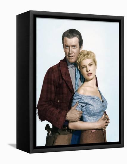 THE NAKED SPUR, 1953 directed by ANTHONY MANN James Stewart and Janet Leigh (photo)-null-Framed Stretched Canvas