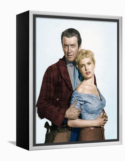 THE NAKED SPUR, 1953 directed by ANTHONY MANN James Stewart and Janet Leigh (photo)-null-Framed Stretched Canvas