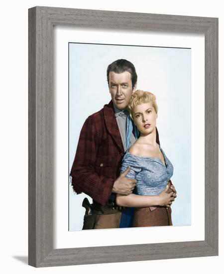 THE NAKED SPUR, 1953 directed by ANTHONY MANN James Stewart and Janet Leigh (photo)-null-Framed Photo