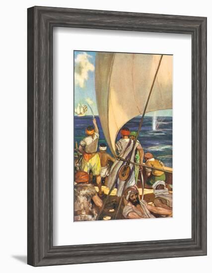 The Name of The Devil of The Sea Grew Greater Than Ever-Stephen Reid-Framed Premium Giclee Print