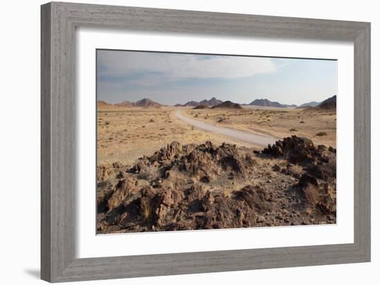 The Namib-Naukluft National Park at Sunset-Alex Saberi-Framed Photographic Print