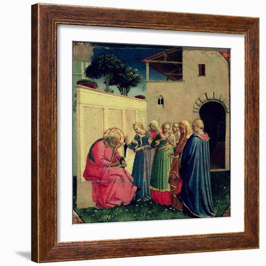 The Naming of John the Baptist, circa 1430s-Fra Angelico-Framed Giclee Print