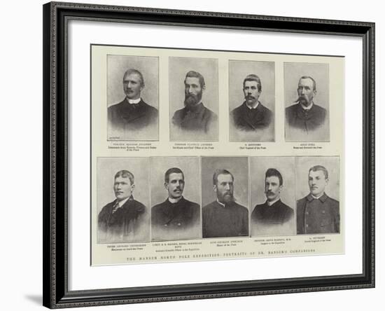 The Nansen North Pole Expedition, Portraits of Dr Nansen's Companions-null-Framed Giclee Print