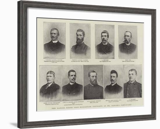 The Nansen North Pole Expedition, Portraits of Dr Nansen's Companions-null-Framed Giclee Print