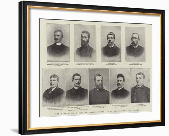 The Nansen North Pole Expedition, Portraits of Dr Nansen's Companions-null-Framed Giclee Print