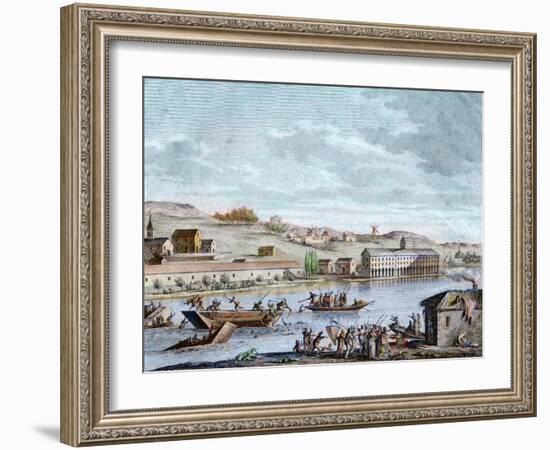 The Nantes Drowning, Reign of Terror, 1793-French School-Framed Giclee Print