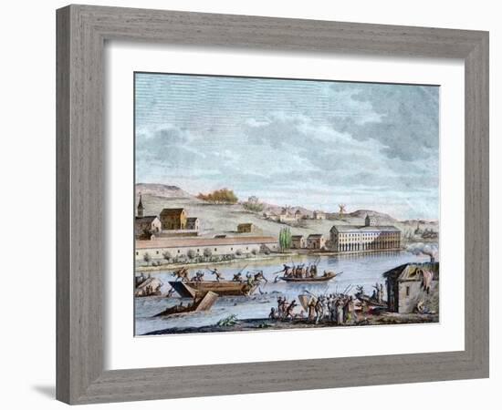 The Nantes Drowning, Reign of Terror, 1793-French School-Framed Giclee Print