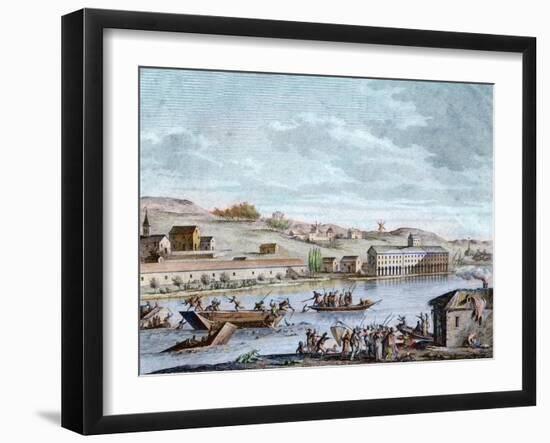 The Nantes Drowning, Reign of Terror, 1793-French School-Framed Giclee Print