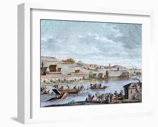 The Nantes Drowning, Reign of Terror, 1793-French School-Framed Giclee Print