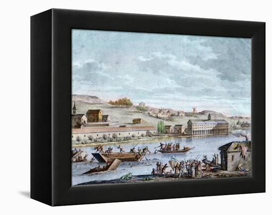 The Nantes Drowning, Reign of Terror, 1793-French School-Framed Premier Image Canvas