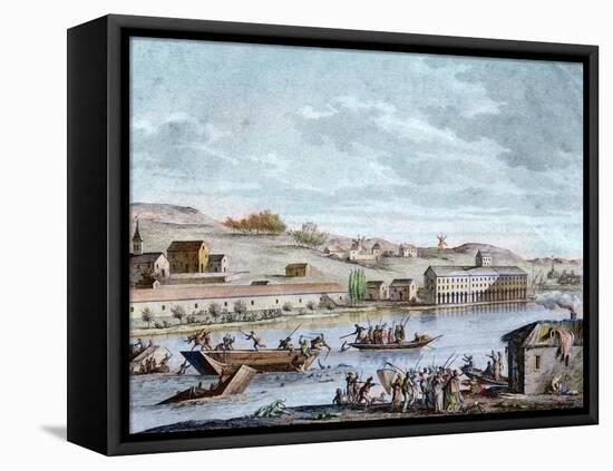 The Nantes Drowning, Reign of Terror, 1793-French School-Framed Premier Image Canvas