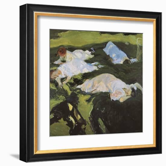 The Nap-Joaquín Sorolla y Bastida-Framed Art Print