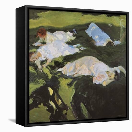 The Nap-Joaquín Sorolla y Bastida-Framed Stretched Canvas